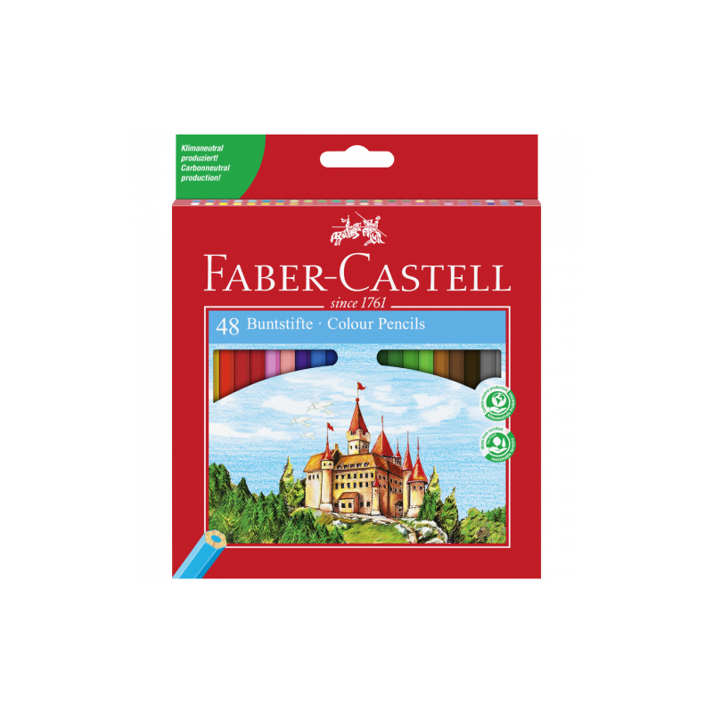 Faber-Castell zamek kredki ołówkowe 48 kolorów - sklep plastyczny Szał