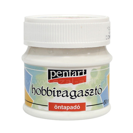 Adhesive for creating a Pentart self-adhesive surface