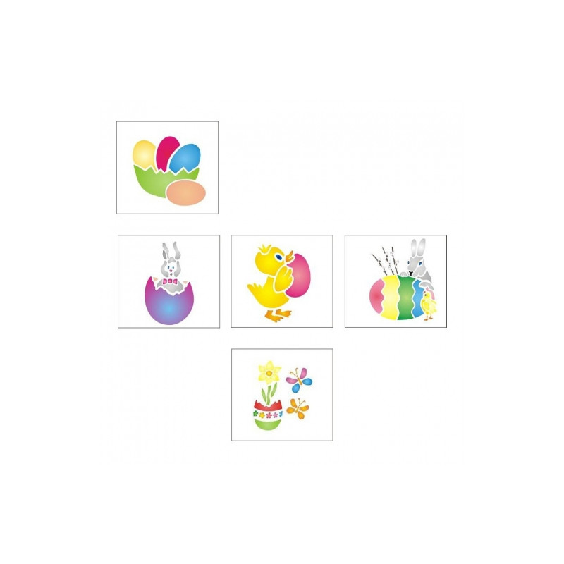 Easter templates - Easter eggs, bunnys, chickens
