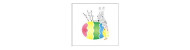 Easter templates - Easter eggs, bunnys, chickens