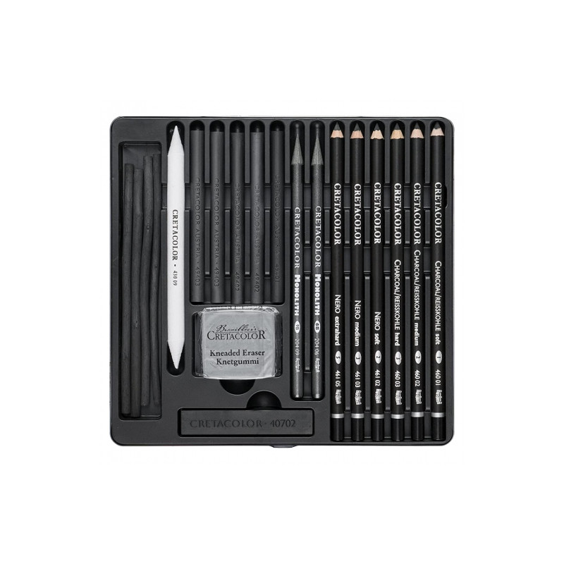 Cretacolor black box zestaw do rysowania w metalowym opakowaniu - skle
