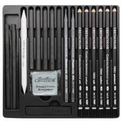 Cretacolor black box set of drawing a wooden box