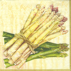 Decoupage Napkin Ambiente 8-13301887 bound asparagus - szal art - skle