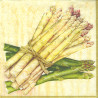 Decoupage Napkin Ambiente 8-13301887 bound asparagus - szal art - skle