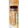 Brown camel hair brushes extra soft
