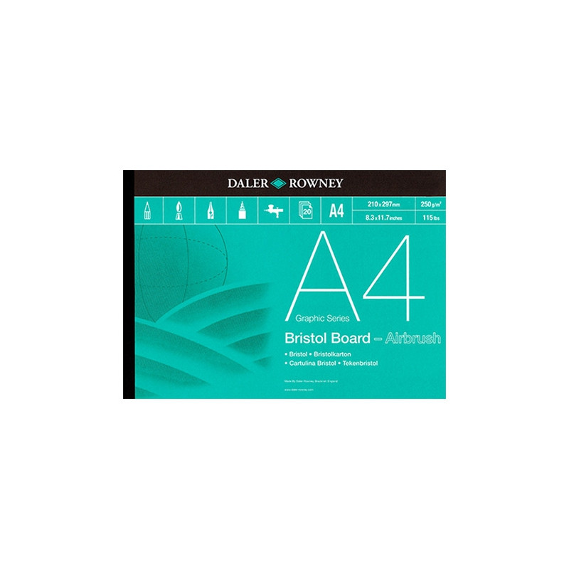 Blok Daler Rowney bristol board airbrush 250gr - sklep plastyczny - sz