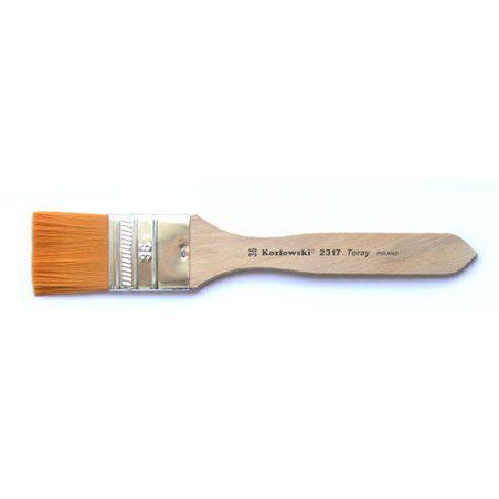 Kozłowski pędzle syntetyczne płaskie seria 2317 - sklep dla plastyków