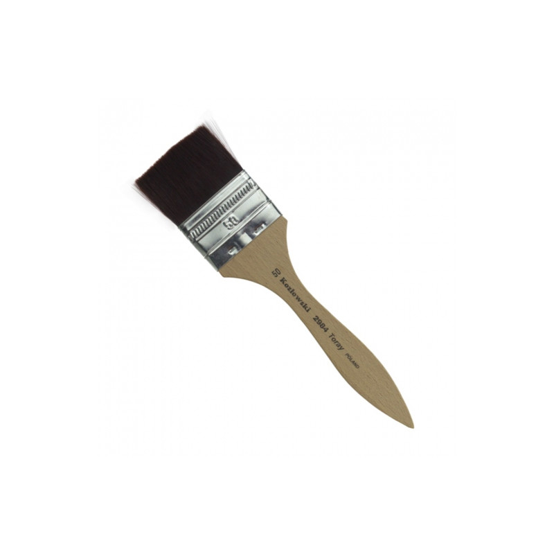Kozłowski pędzle syntetyczne płaskie seria 2984 - sklep plastyczny - s
