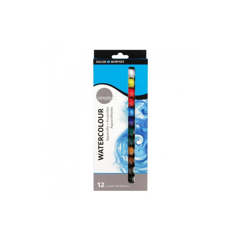 Daler Rowney simply watercolours set 12 x 12ml