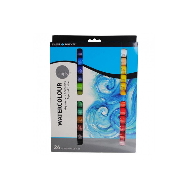 Daler Rowney simply watercolours set 24 x 12ml