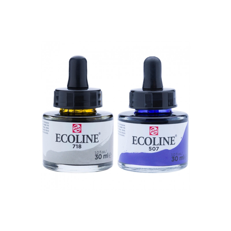 Talens ecoline water paints with a 30 ml pipette