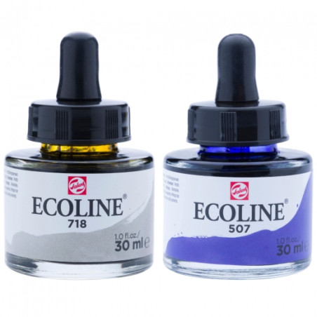 Talens ecoline farby wodne z pipetką 30ml - sklep plastyczny - szał dl