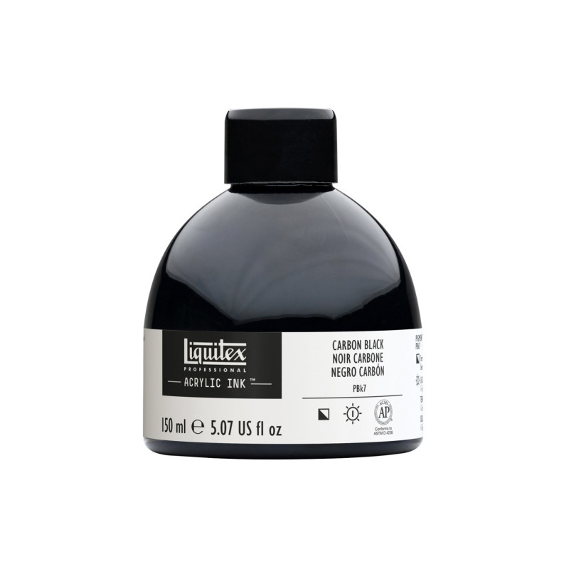 Liquitex tusz akrylowy 150 ml 337 carbon black - sklep plastyczny - sz