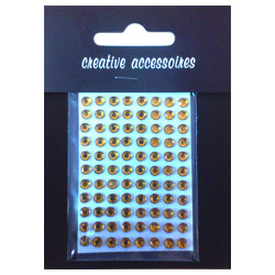 Self-adhesive Rhinestone 4mm stickers 84-88 pcs. - szal art - sklep pl