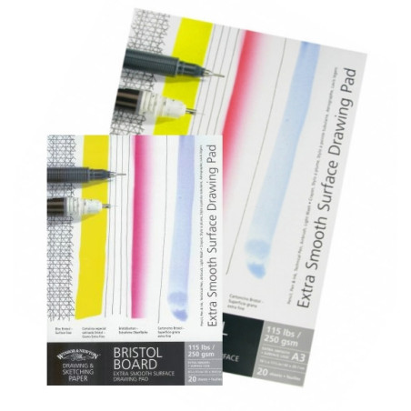 Blok Winsor&Newon Bristol Extra Smooth Drawing Pad 250g 20ark