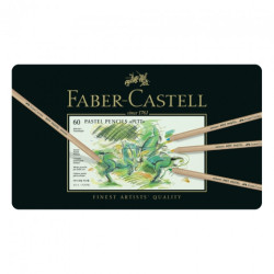 Faber-Castell pitt pastel set of 60 pastels dry in a crayon