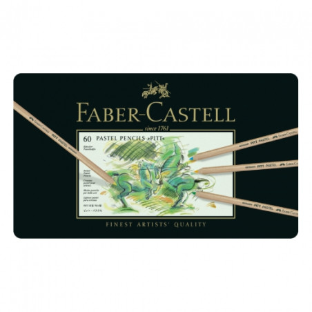 Faber-Castell pitt pastel set of 60 pastels dry in a crayon