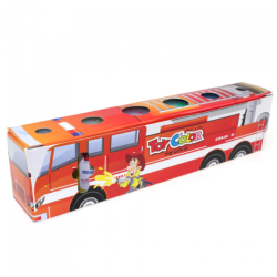 Toy Color zestaw 6 temper w słoiczkach 25ml - sklep plastyczny - szał