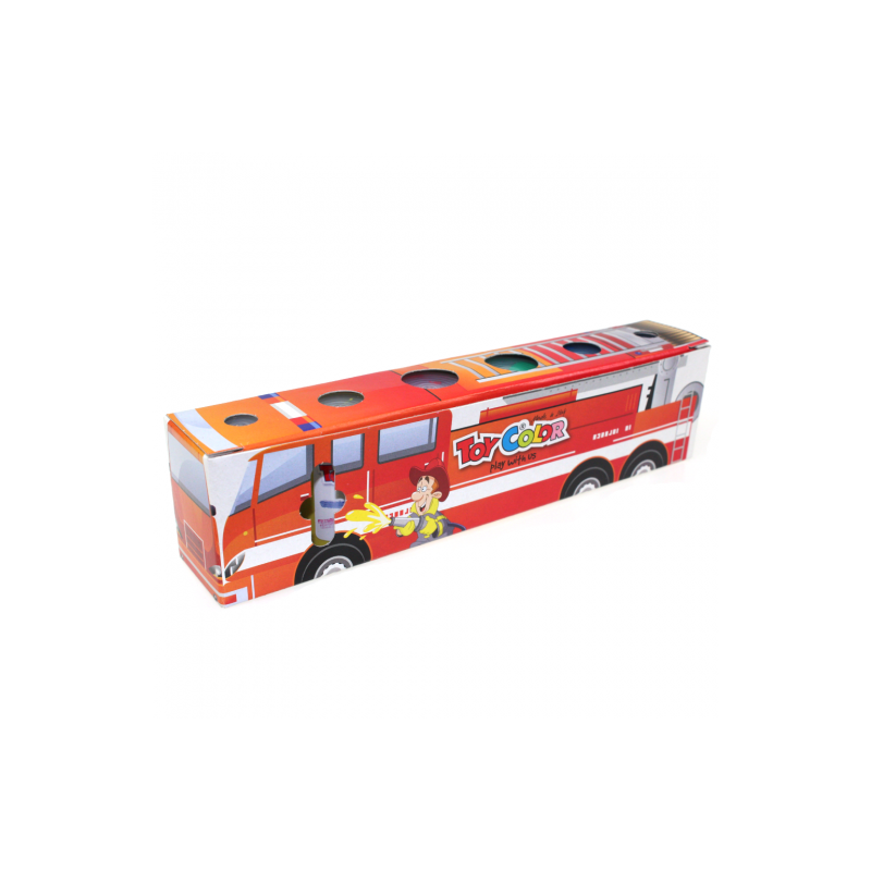 Toy Color zestaw 6 temper w słoiczkach 25ml - sklep plastyczny - szał
