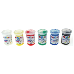 Toy Color zestaw 6 temper w słoiczkach 25ml - sklep plastyczny - szał
