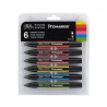 Winsor & Newton promarker vibrant tones set 6 colours- szal art - skle