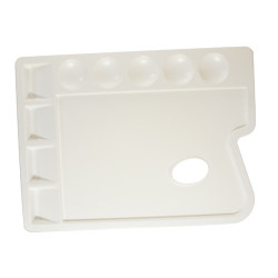 Paleta plastikowa prostokątna duża 34.5x23.5cm Leniar - sklep plastycz
