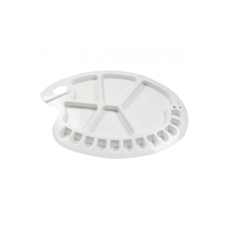 Plastic oval palette 34x24.5cm YM-B5