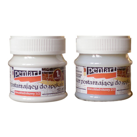 Pentart decoupage werniks do spękań dwuskładnikowy 50ml - sklep plasty