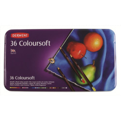 Set of crayons Derwent Coloursoft - 36 colors