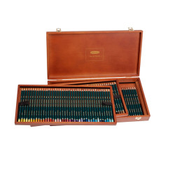 Set of crayons Derwent ARTIST - 120 colors - wooden cassette