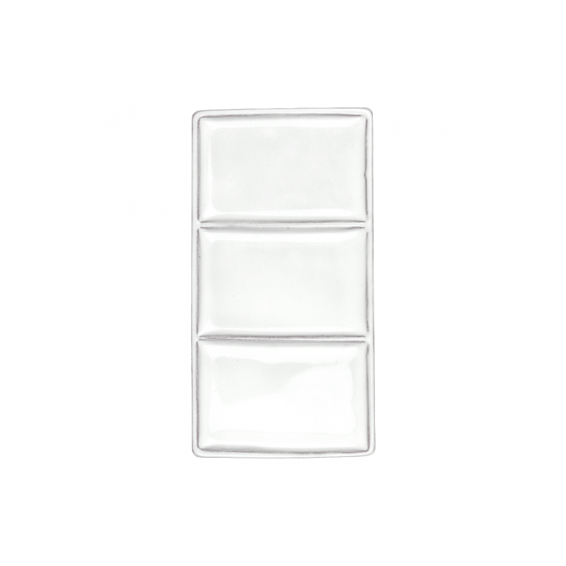 Renesans rectangular porcelain palette 9x17.5 cm