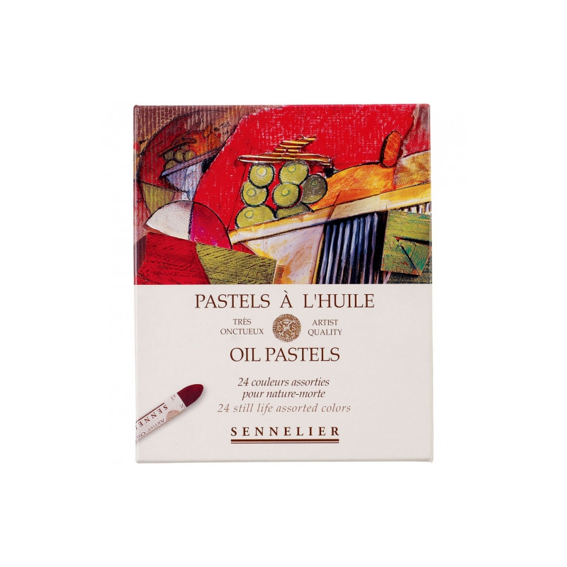 Sennelier artists oil pastels set of 24 x still life colours