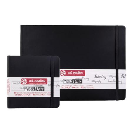 Sketchbook Art Creation dots black 80g 80 sheets