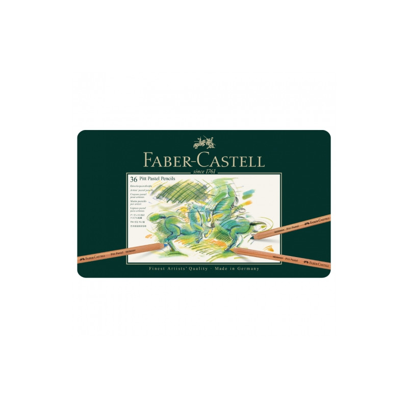Faber-Castell pitt pastel set of 36 pastels dry in a crayon