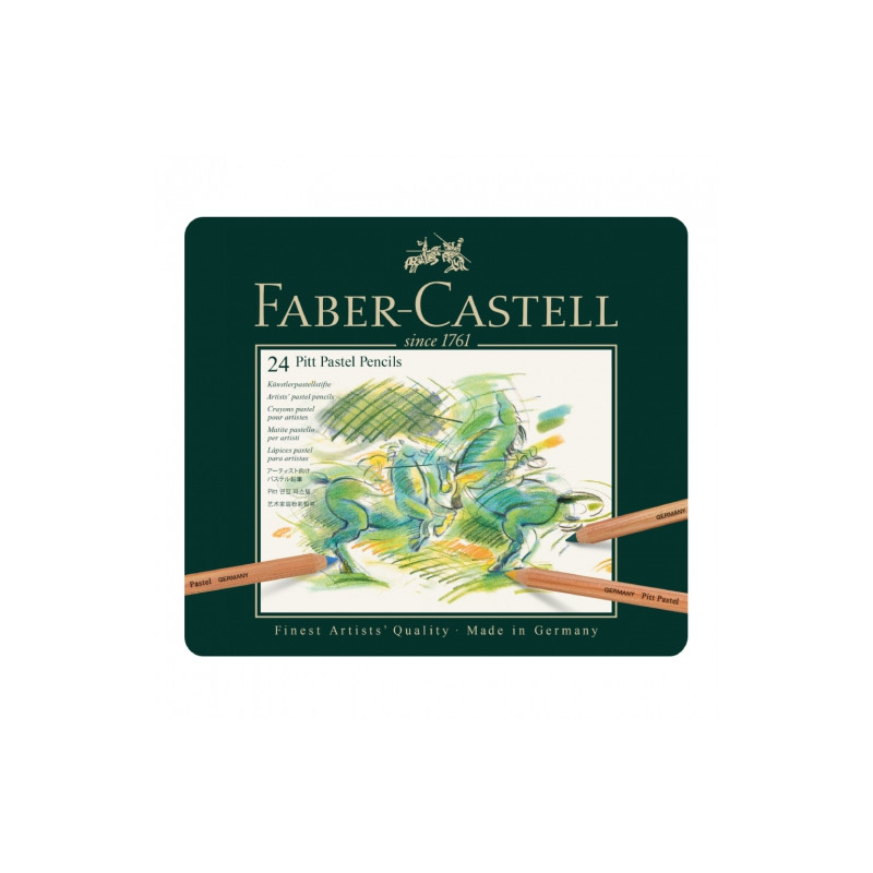 Faber-Castell pitt pastel zestaw 24 pasteli suchych w kredce - sklep p