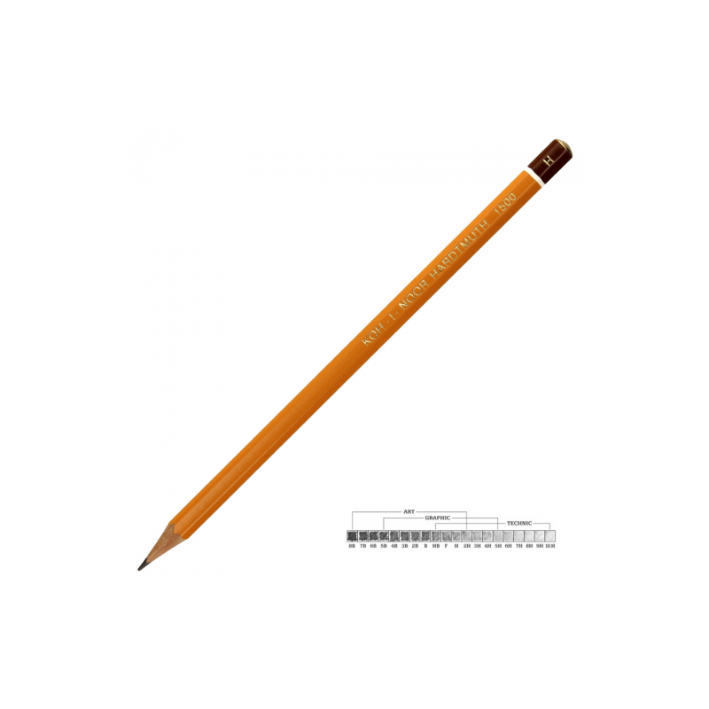 Graphite Pencil KOH I NOOR 8B-10H 1500