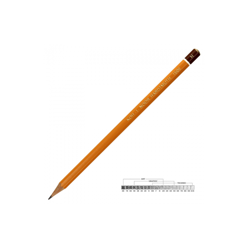 Koh-i-noor hardtmuth 1500 ołówki rysunkowe - sklep plastyczny - szał d