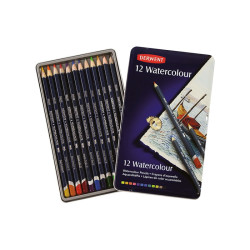 Derwent watercolor crayons 12 pieces