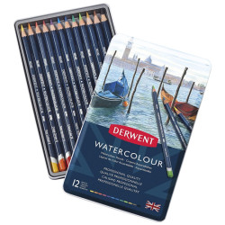 Derwent watercolor crayons 12 pieces