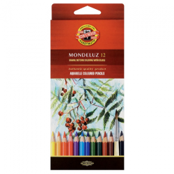 Koh-i-noor mondeluz set of 12 watercolors pencils carton pack