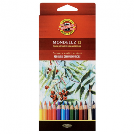Koh-i-noor mondeluz set of 12 watercolors pencils carton pack