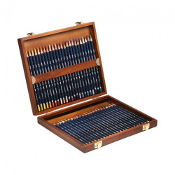 Derwent watercolor watercolor crayons 48 colors wooden case