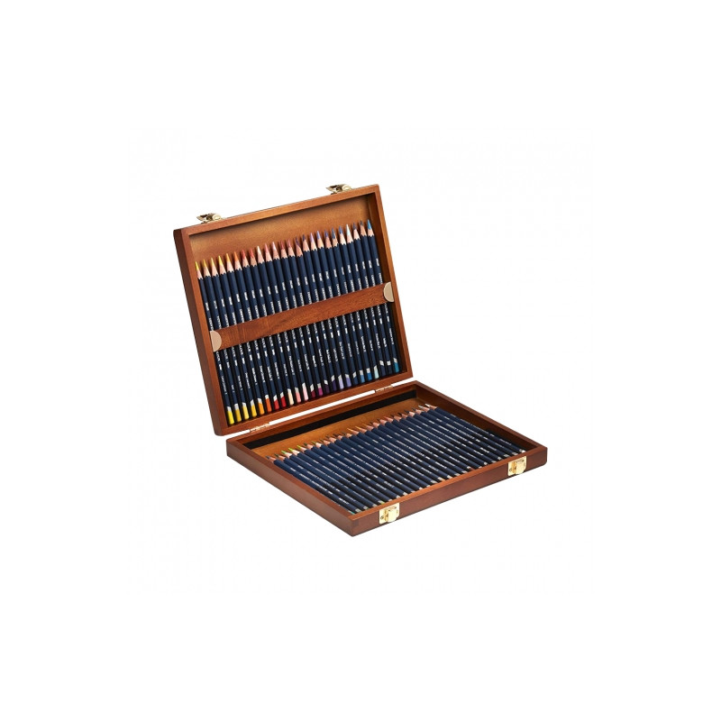 Derwent watercolor watercolor crayons 48 colors wooden case