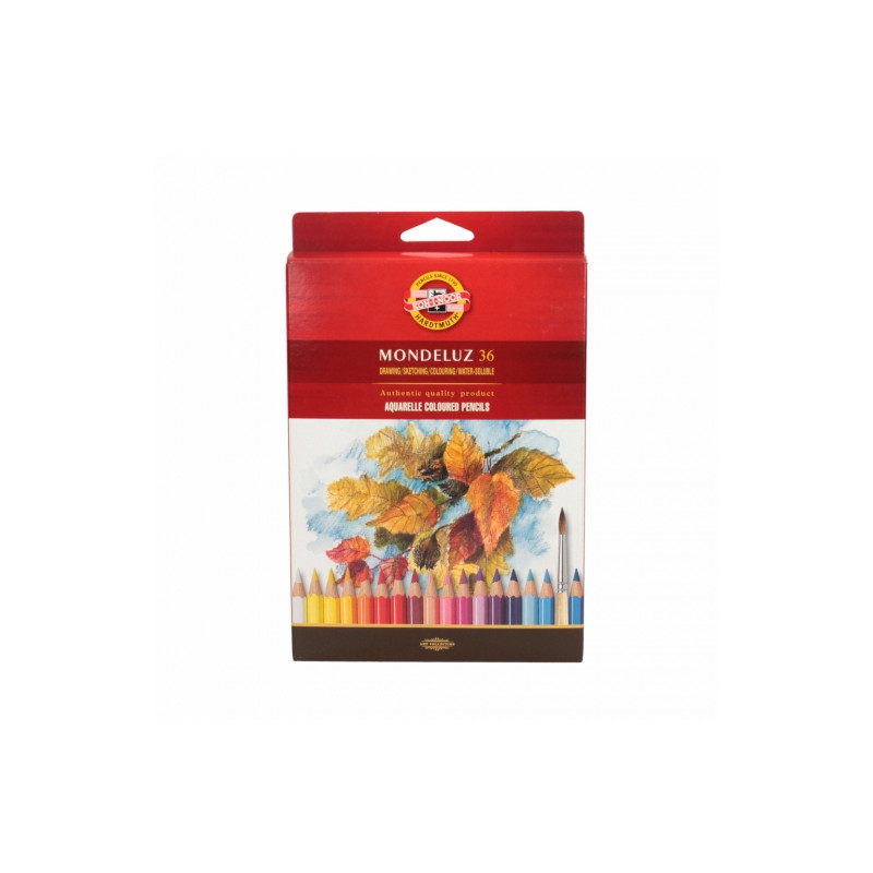 Koh-i-noor mondeluz set of 36 watercolors pencils carton pack