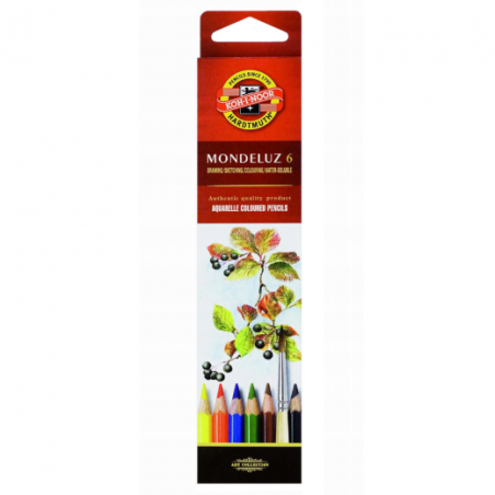 Koh-i-noor mondeluz set of 6 watercolors pencils carton pack - szal ar