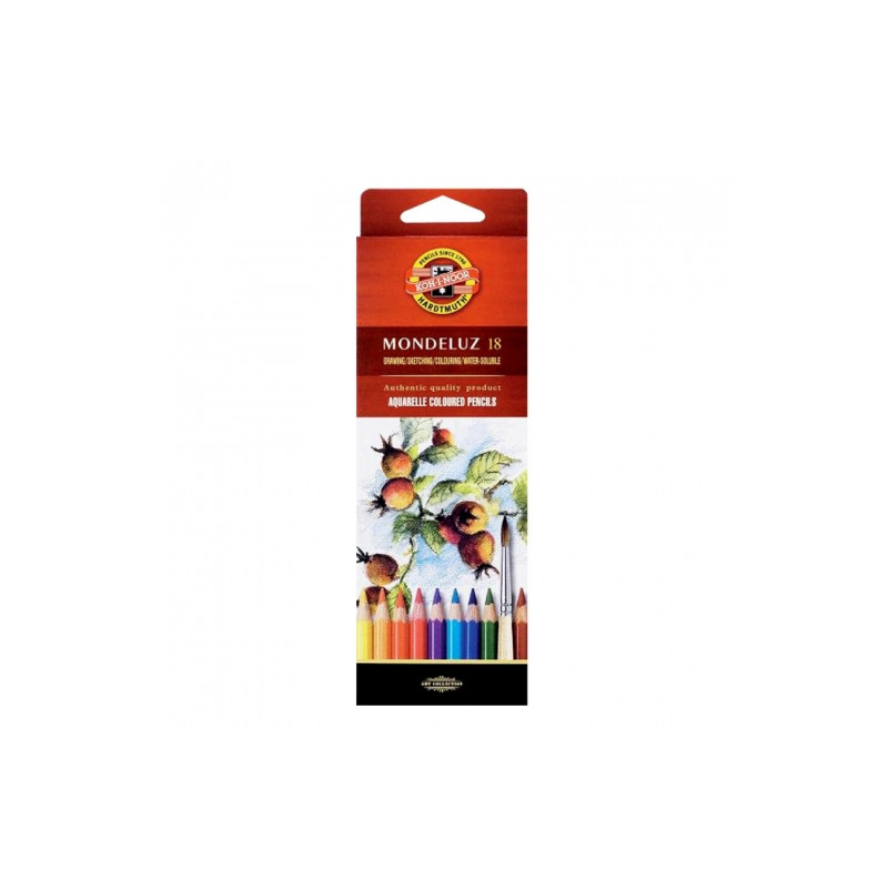 Koh-i-noor mondeluz set of 18 watercolors pencils carton pack