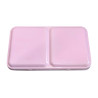 Metal pocket box for watercolors of 12 pink half-cubes