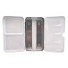 Metal pocket box for watercolors of 12 pink half-cubes