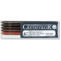 Cretacolor cartouche pencils 6pcs- szal art - sklep plastyczny