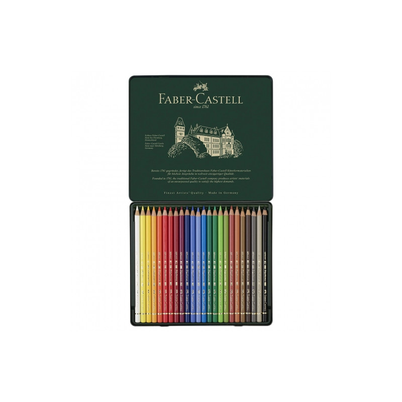 Faber-Castell polychromos zestaw 24 kredek - sklep plastyczny - szał d